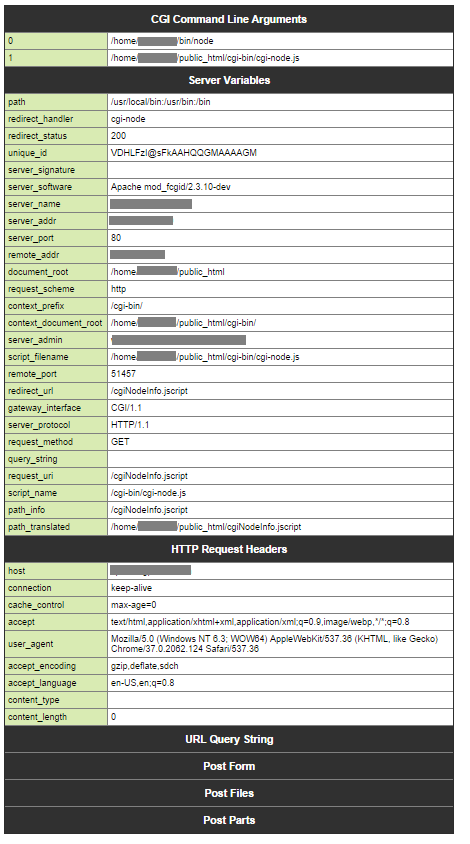 cgiNodeInfo output results